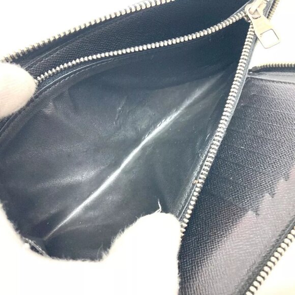 LOUIS VUITTON N63095 Zippy Wallet-Vertical Long Wallet Black/SilverHardware - Picture 6 of 16